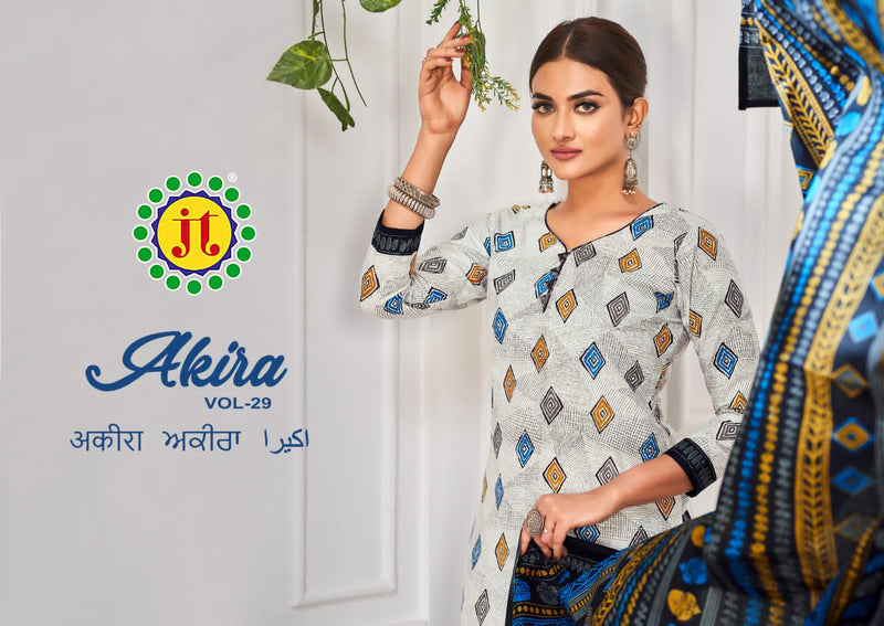 Jt Akira Vol 29 Cotton Printed Regular Wear Salwar Suit Collection