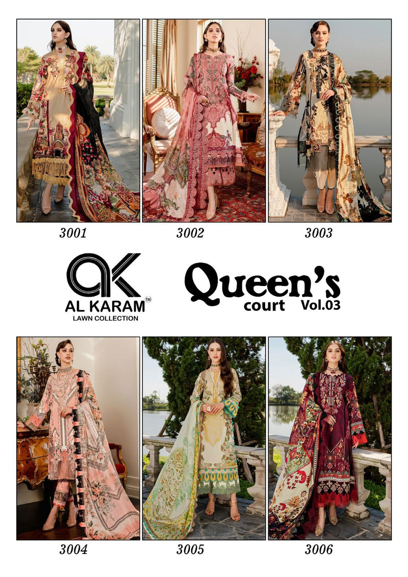 Al Karam Queens Court Vol 3 Cambric Designer Pakistani Salwar Kameez