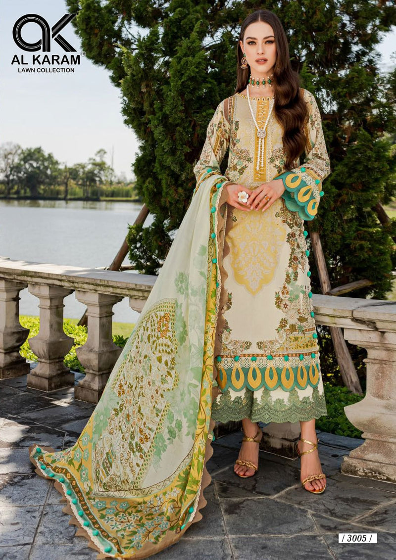Al Karam Queens Court Vol 3 Cambric Designer Pakistani Salwar Kameez