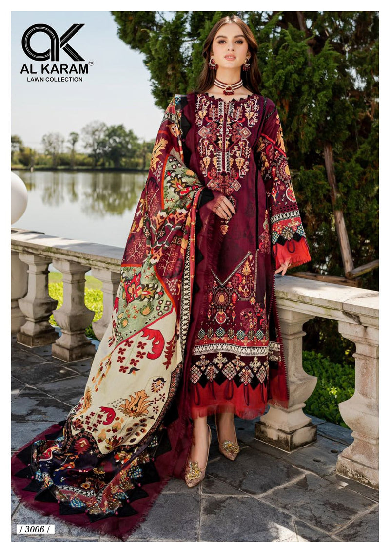 Al Karam Queens Court Vol 3 Cambric Designer Pakistani Salwar Kameez