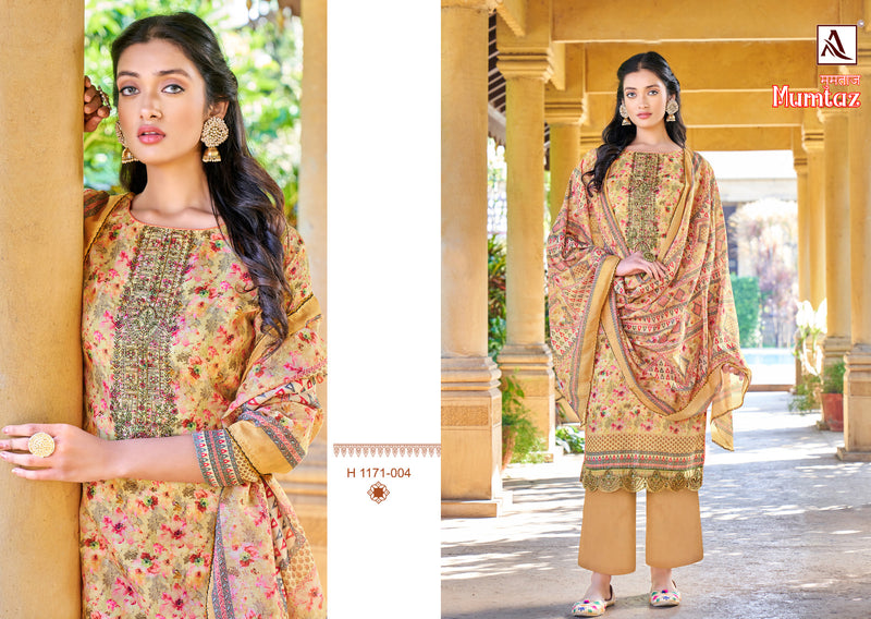 Alok Suit Mumtaz Jam Digital Embroidery Swarovski Diamond Work Daman Embroidery Patch Work Salwar Suits