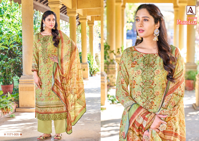 Alok Suit Mumtaz Jam Digital Embroidery Swarovski Diamond Work Daman Embroidery Patch Work Salwar Suits
