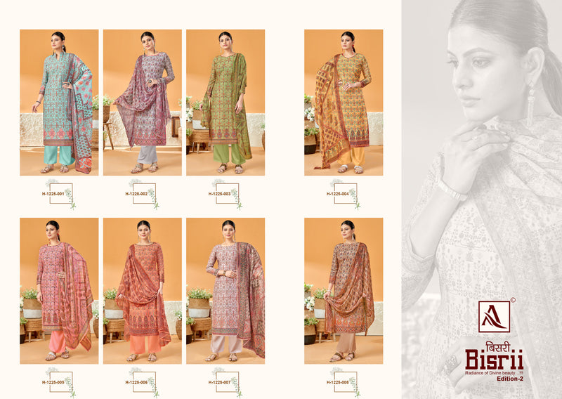 Alok Suits Bisrii Vol 2 Jam Cotton Digital Print With Swarovski Diamond Work Suits