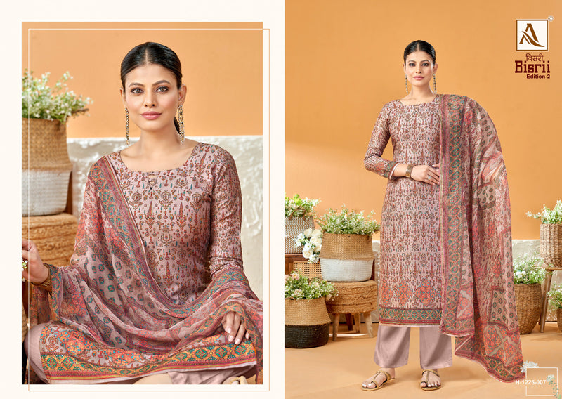 Alok Suits Bisrii Vol 2 Jam Cotton Digital Print With Swarovski Diamond Work Suits
