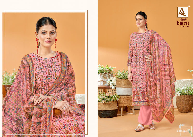 Alok Suits Bisrii Vol 2 Jam Cotton Digital Print With Swarovski Diamond Work Suits