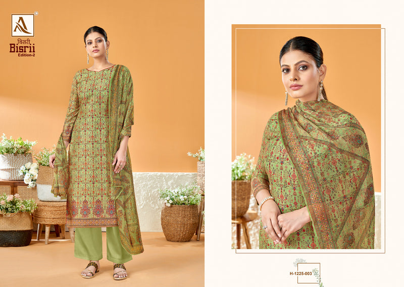 Alok Suits Bisrii Vol 2 Jam Cotton Digital Print With Swarovski Diamond Work Suits