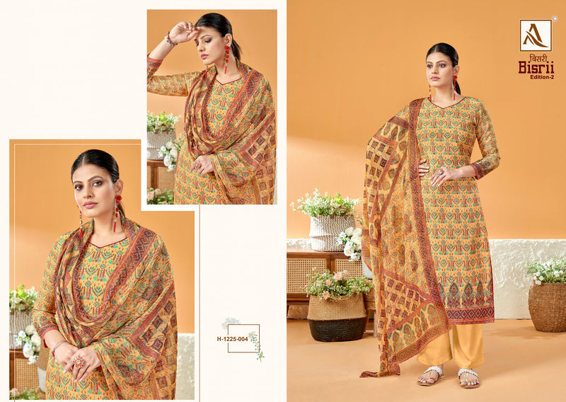 Alok Suits Bisrii Vol 2 Jam Cotton Digital Print With Swarovski Diamond Work Suits