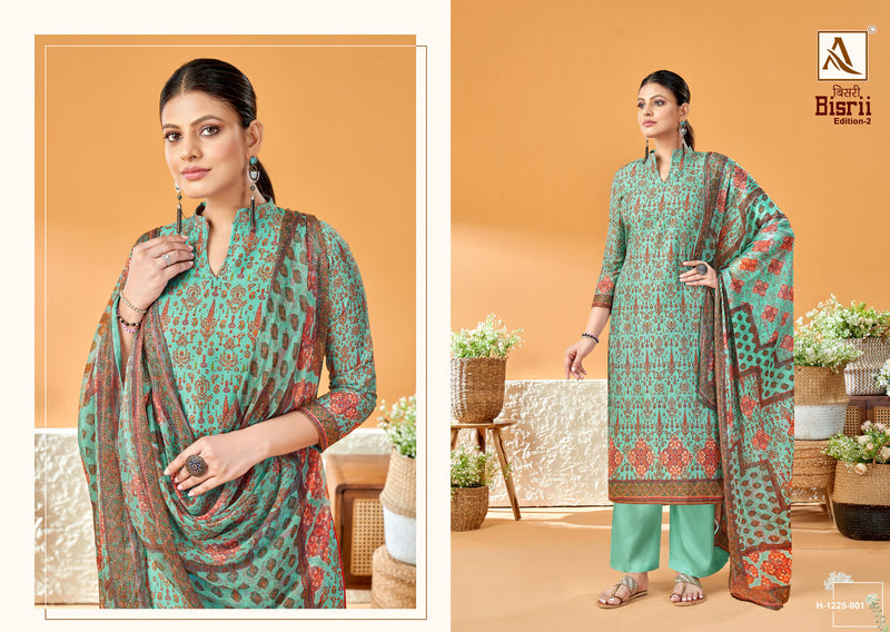 Alok Suits Bisrii Vol 2 Jam Cotton Digital Print With Swarovski Diamond Work Suits
