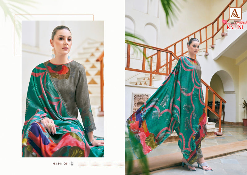 Alok Suits Kalini Pashmina Digital Printed With Hand Work Winter Suit Collection