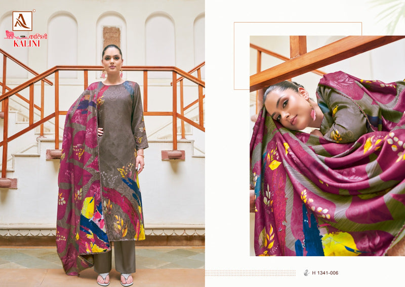 Alok Suits Kalini Pashmina Digital Printed With Hand Work Winter Suit Collection