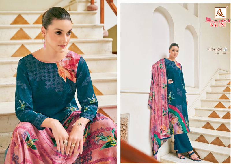 Alok Suits Kalini Pashmina Digital Printed With Hand Work Winter Suit Collection