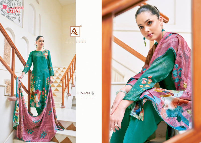 Alok Suits Kalini Pashmina Digital Printed With Hand Work Winter Suit Collection