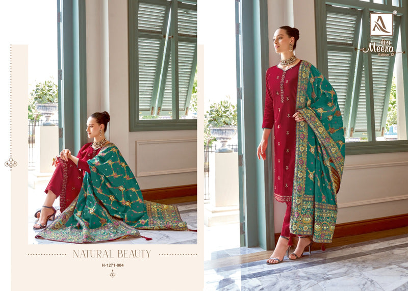 Alok Suits Meera Edition Vol 12 Jam Cotton Fancy Salwar Suits