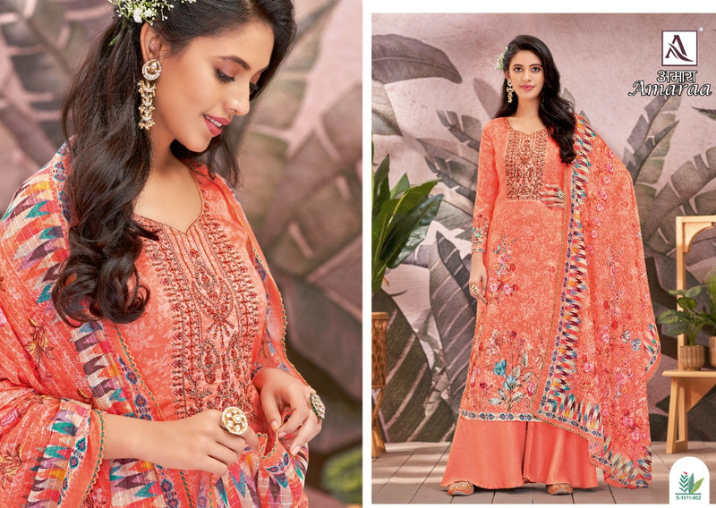 Alok Suits Amaraa Jam Cotton Digital Print With Fancy Embroidery Work Suits
