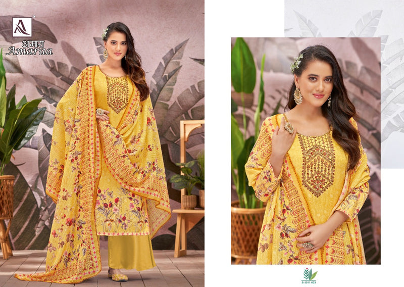 Alok Suits Amaraa Jam Cotton Digital Print With Fancy Embroidery Work Suits