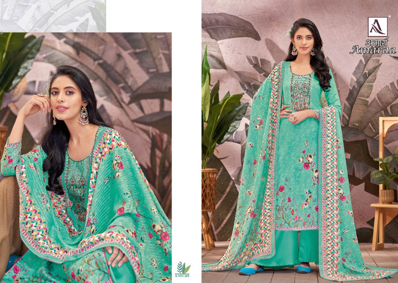 Alok Suits Amaraa Jam Cotton Digital Print With Fancy Embroidery Work Suits