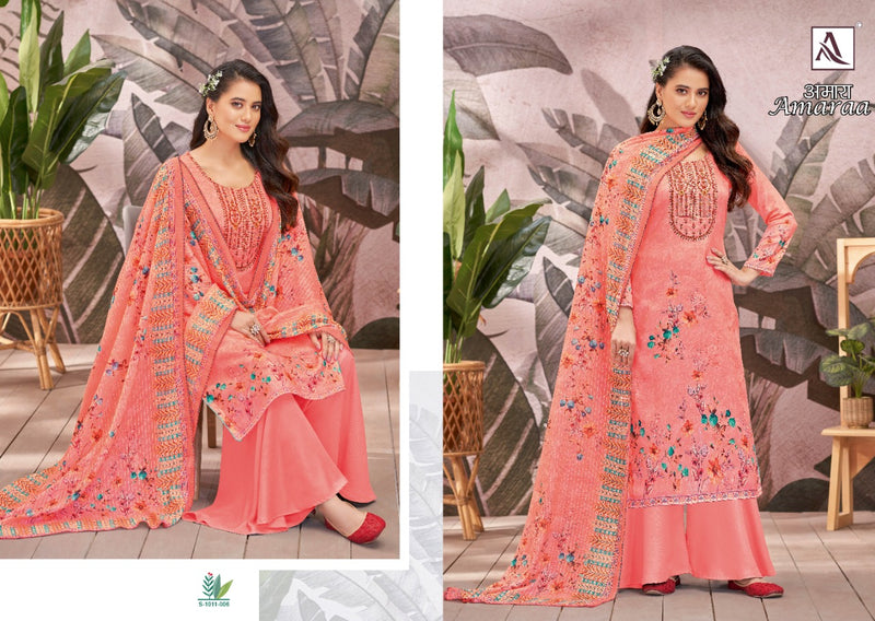 Alok Suits Amaraa Jam Cotton Digital Print With Fancy Embroidery Work Suits