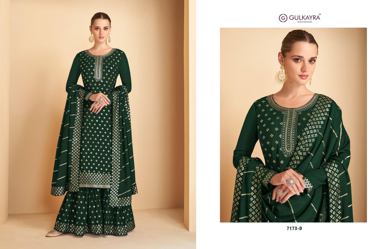 Gulkayra Designer Amber Chinon Heavy Embroidery Designer Salwar Suits