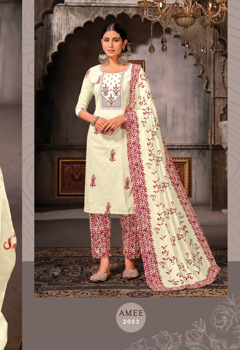 Jt Amee Vol 2 Lawn Cotton Printed Fancy Embroidery Casual Wear Kurti Collection