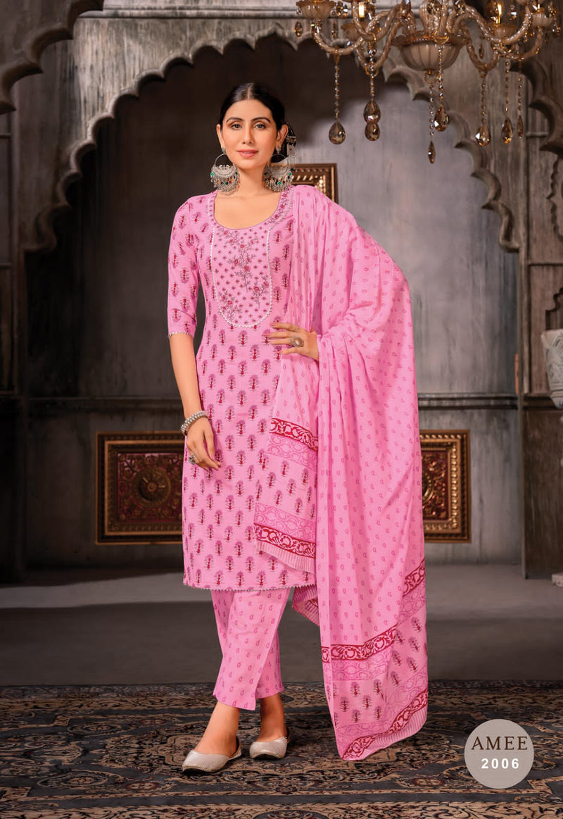 Jt Amee Vol 2 Lawn Cotton Printed Fancy Embroidery Casual Wear Kurti Collection
