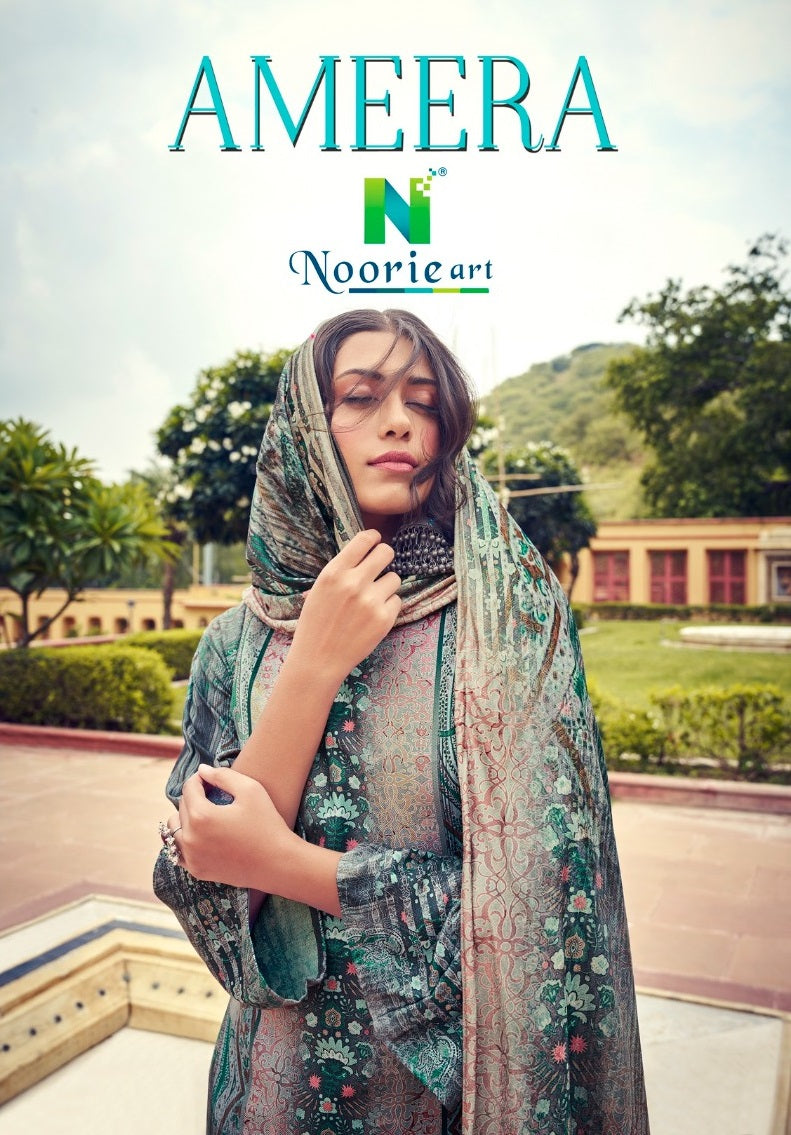 Noorie Art Ameera Pashmina Digital Printed Designer Suit Collection