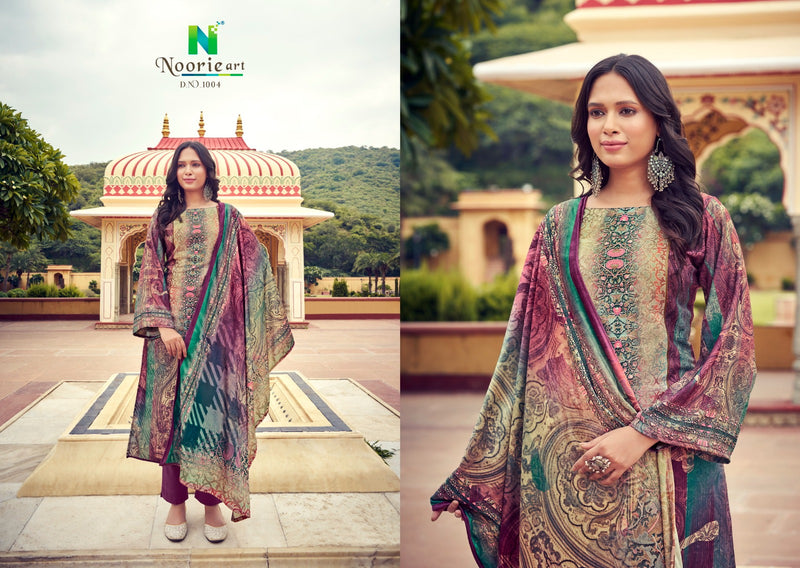 Noorie Art Ameera Pashmina Digital Printed Designer Suit Collection