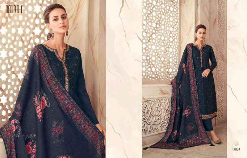 Amirah Libas Chinon Silk Heavy Embrodery Designer Suits
