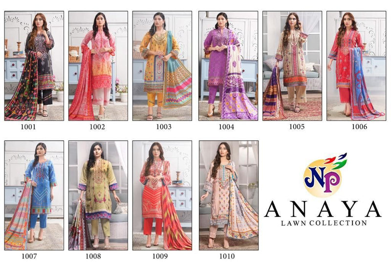 Nand Gopal Anaya Heavy Lawn Cotton Printed Unstitched Daily Wear Salwar Suit