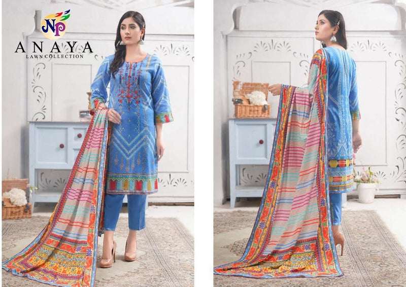 Nand Gopal Anaya Heavy Lawn Cotton Printed Unstitched Daily Wear Salwar Suit