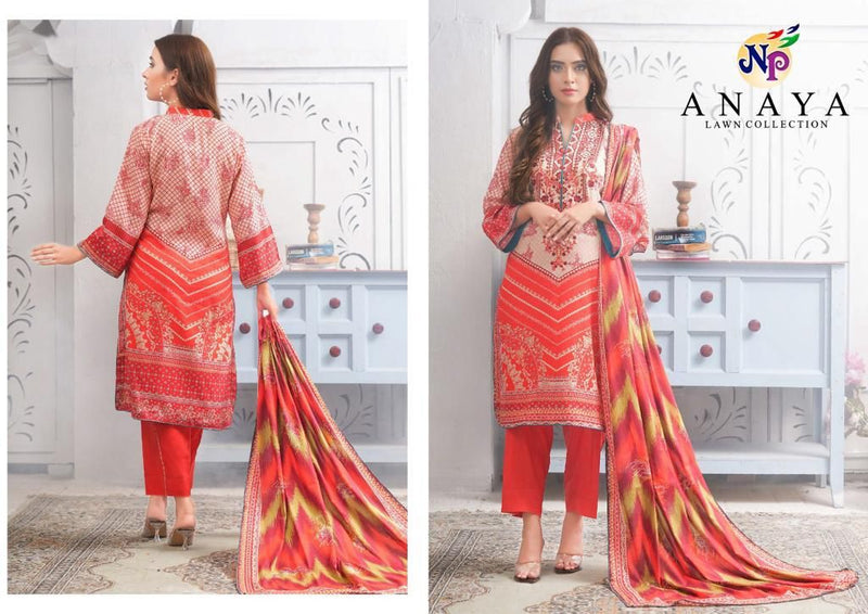 Nand Gopal Anaya Heavy Lawn Cotton Printed Unstitched Daily Wear Salwar Suit