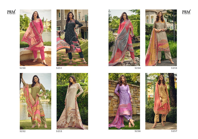 Prm Trendz Anjum Muslin Digital Print With Heavy Work Suits