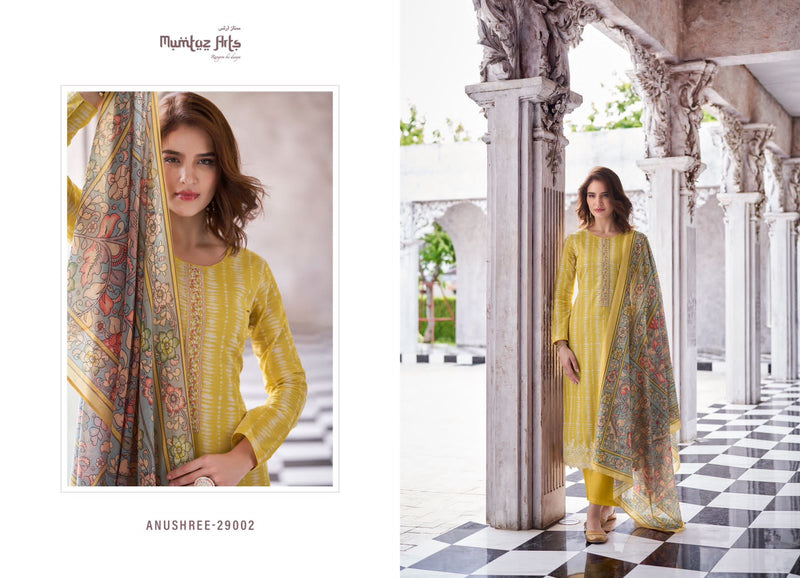 Mumtaz Arts Anushree Lawn Cotton Digital Print With Embroidery Work Suits