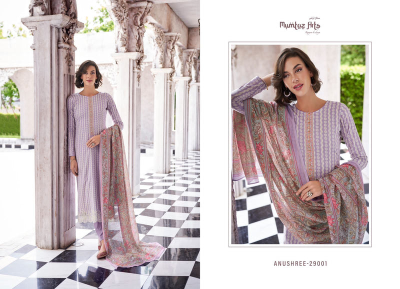 Mumtaz Arts Anushree Lawn Cotton Digital Print With Embroidery Work Suits