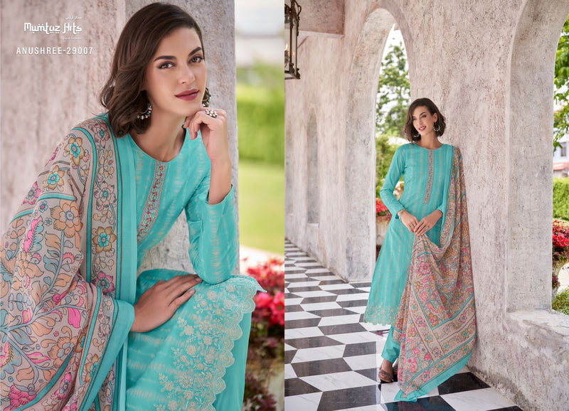 Mumtaz Arts Anushree Lawn Cotton Digital Print With Embroidery Work Suits