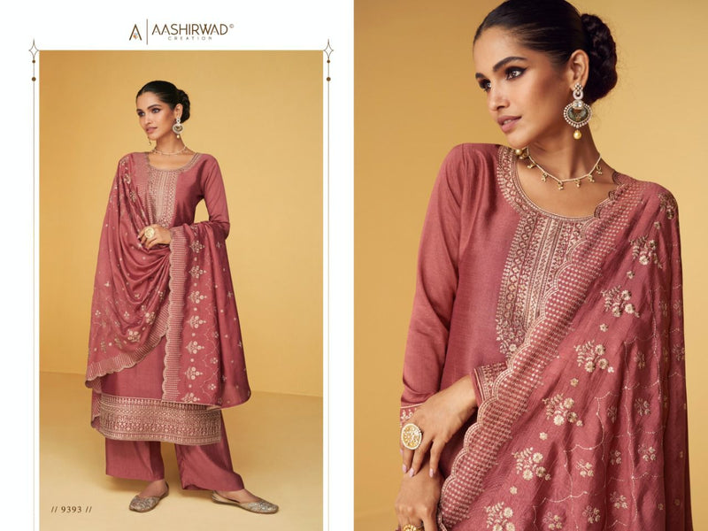 Aashirwad Creation Apsara Silk Heavy Embroidery Fancy Designer Partywear Salwar Kameez