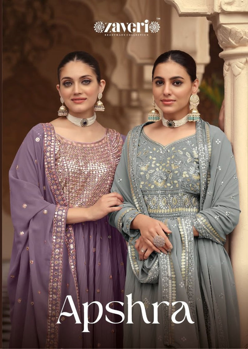 Zaveri Woman Apsara Georgette With Embroidery Work Stylish Suits