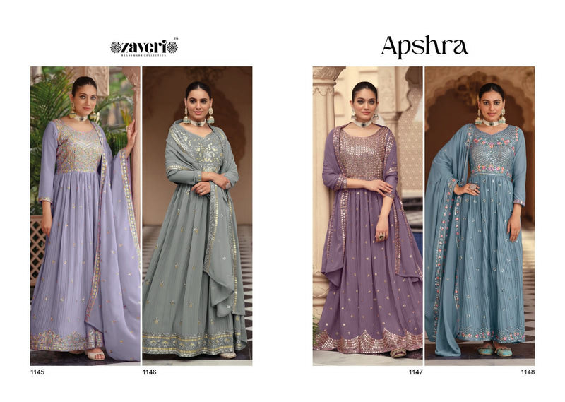 Zaveri Woman Apsara Georgette With Embroidery Work Stylish Suits