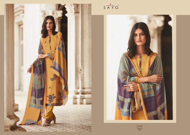 Sarg Aromatic Meadow Lawn Cotton Digital Print With Fancy Hand Work Designer Salwar Suits