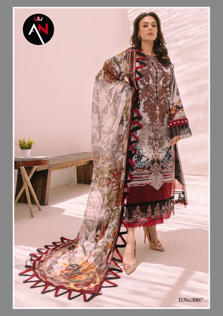 Asifa Nabeel Vol 3 Cotton Karachi Printed Designer Salwar Kameez