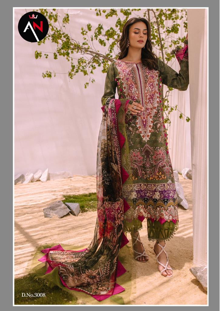 Asifa Nabeel Vol 3 Cotton Karachi Printed Designer Salwar Kameez