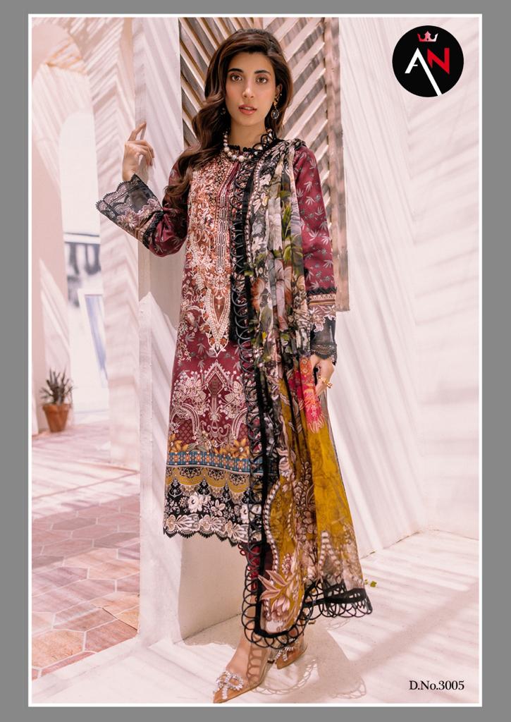 Asifa Nabeel Vol 3 Cotton Karachi Printed Designer Salwar Kameez