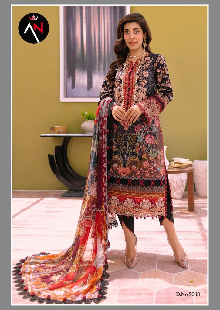 Asifa Nabeel Vol 3 Cotton Karachi Printed Designer Salwar Kameez