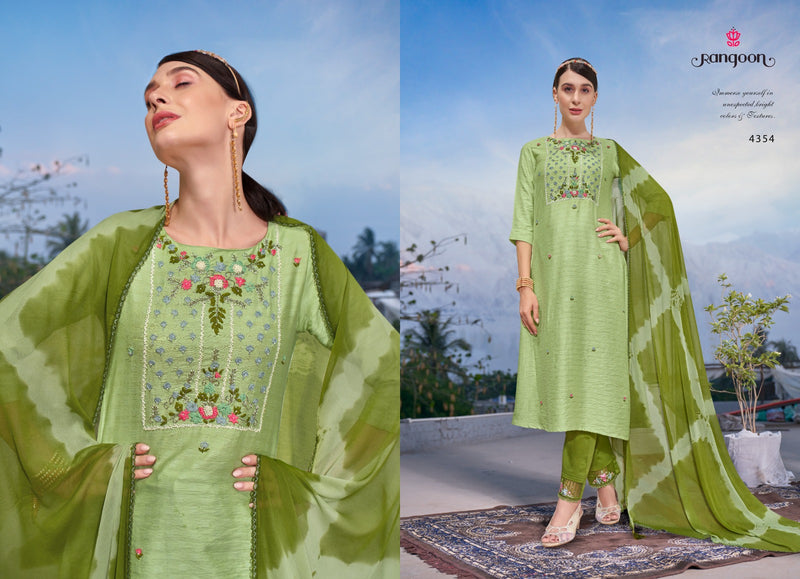 Rangoon Atarang Viscose With Fancy Hand Work Designer Kurti Combo