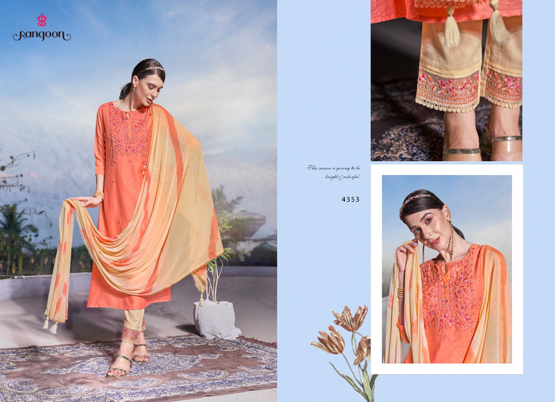 Rangoon Atarang Viscose With Fancy Hand Work Designer Kurti Combo
