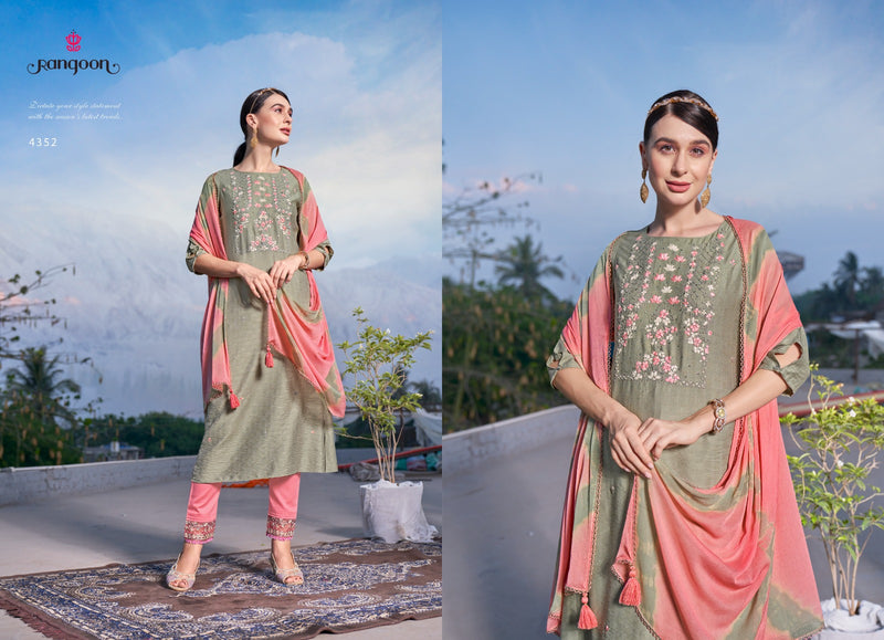 Rangoon Atarang Viscose With Fancy Hand Work Designer Kurti Combo
