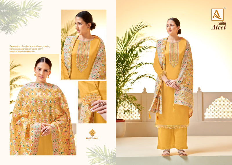 Alok Suits Ateet Cotton Lucknowi Thread Work Designer Salwar Suits
