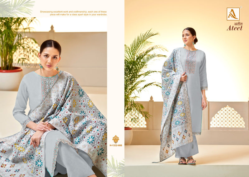 Alok Suits Ateet Cotton Lucknowi Thread Work Designer Salwar Suits