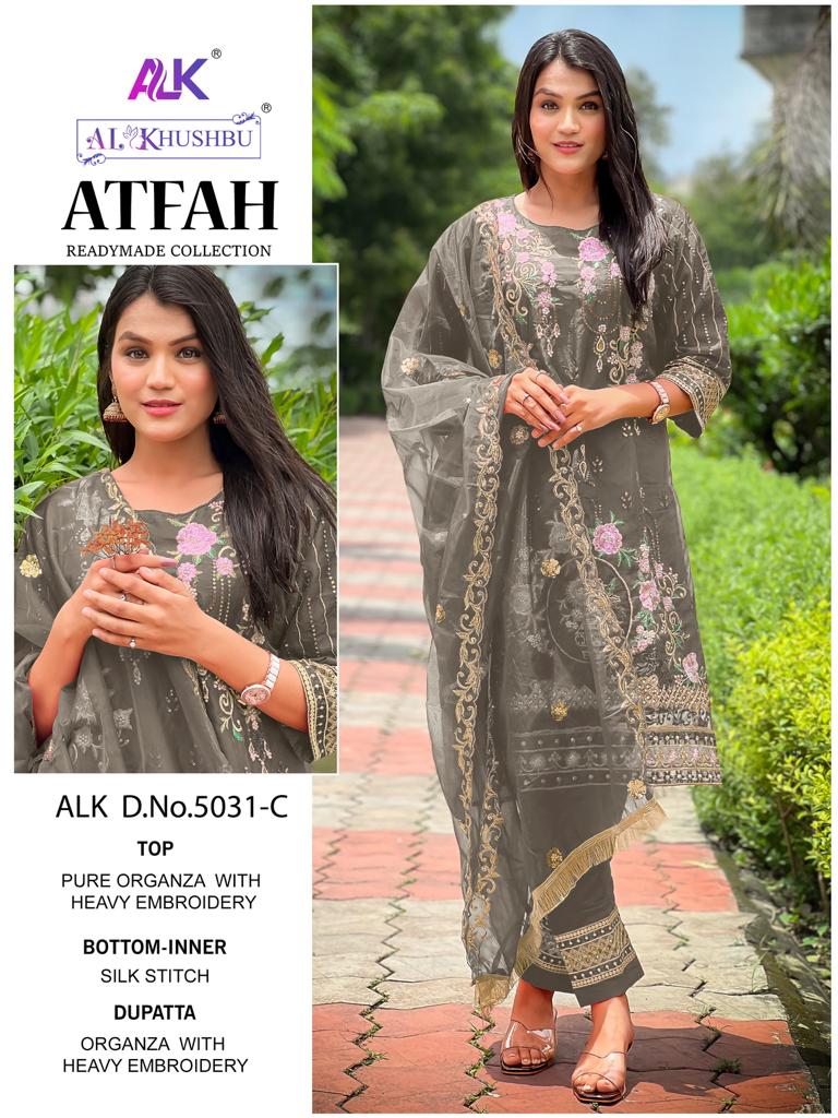 Al Khushbu Atfah Vol 1 Organza With Embroidered Heavy Pakistani Suits