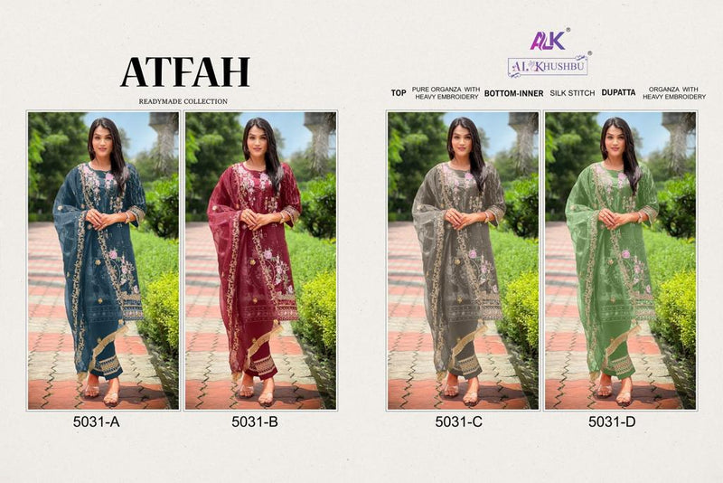 Al Khushbu Atfah Vol 1 Organza With Embroidered Heavy Pakistani Suits