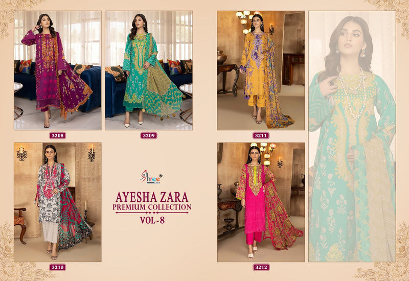 Shree Fab Ayesha Zara Premium Collection Vol 8 Cotton Print With Fancy Patch Work Designer Salwar Kameez
